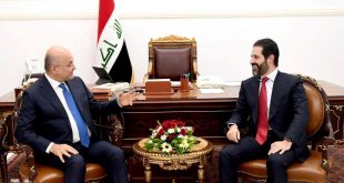 صالح و طالباني..نشدد بأهمية الحوار بين بغداد و اربيل