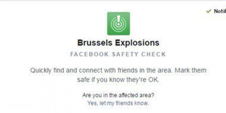 فيس بوك يُفعّل خاصية safety check بالتزامن مع تفجيرات بروكسل