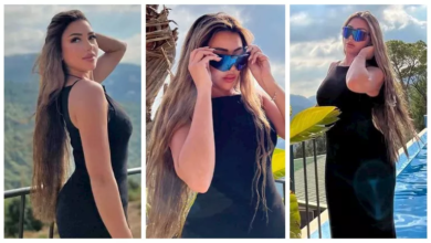 15 صورة جريئة لسارة سلامة في حمام السباحة تنافس الأناقة