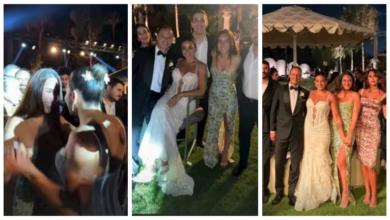 أمينة خليل تتألق بالغناء والرقص في زفاف شقيقتها زينة (صور) 4 أمينة خليل تتألق بالغناء والرقص في زفاف شقيقتها زينة (صور)
