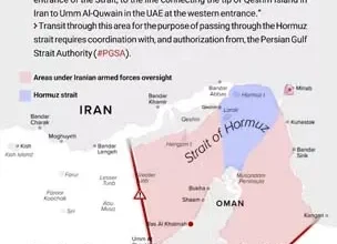 إيران تُصدر خارطة جديدة لتنظيم حركة الملاحة في مضيق هرمز