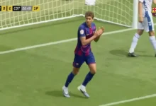 "حمزة عبد الكريم يبرز مع شباب برشلونة بعد حديث فليك وانضمامه للمنتخب"