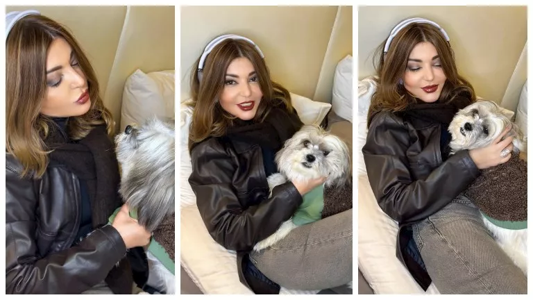 سميرة سعيد تنشر جلسة تصوير جديدة مع كلبها بعد أزمة كلاب الشوارع