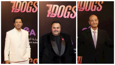 عمرو أديب وشيكو وإياد نصار يتألقون في العرض الخاص لفيلم "7 Dogs"