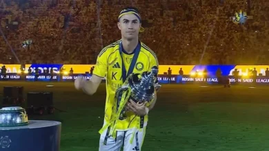 "كريستيانو رونالدو يوجه رسالة لجماهير النصر بعد الفوز بالدوري"