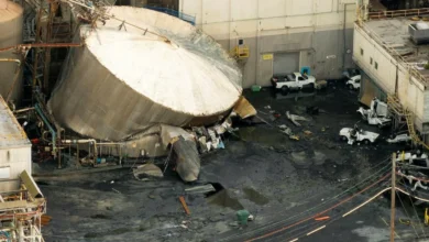 مأساة في مصنع ورق أمريكي: انفجار خزان كيماوي يقتل 11 شخصاً 3 مأساة في مصنع ورق أمريكي: انفجار خزان كيماوي يقتل 11 شخصاً