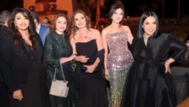 مي عمر تتألق بفستان لامع في حفل زفاف نجل إدوارد: 10 صور مميزة