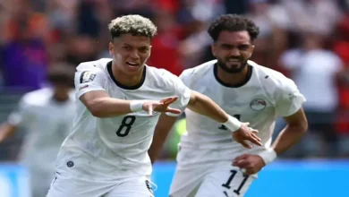 15 صورة لاحتفال إمام عاشور بهدفه في مباراة بلجيكا بكأس العالم 2026