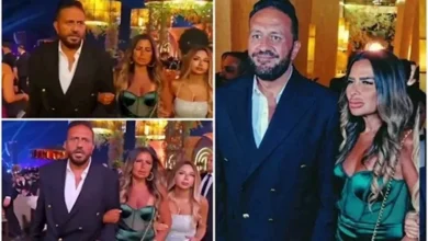 20 صورة تجمع خالد سرحان وزوجته في حفل زفاف ابنة عماد زيادة