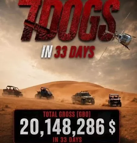 20 مليون مشاهدة خلال 33 يوما.. تركي آل الشيخ يحتفل بنجاح فيلم "7Dogs"