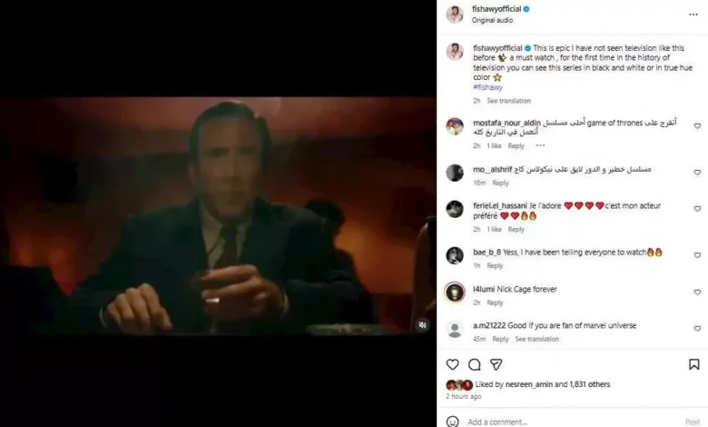 أحمد الفيشاوي: مسلسل "Spider- Noir" فريد من نوعه ولم أشاهد مثله من قبل