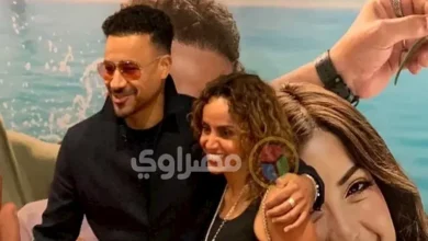 أحمد داود وزوجته علا رشدي في العرض الخاص لفيلم الكراش بالصور
