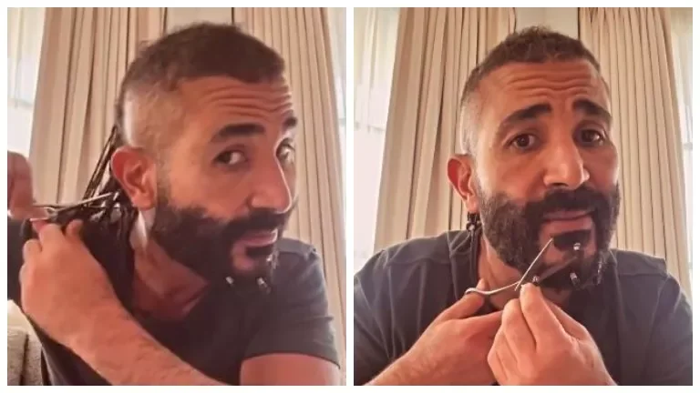 أحمد سعد يحلق شعره في بث مباشر ويقول: "سامحوني لا أريد الغرابة"