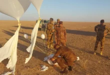 إسقاط بالون يحمل 197 ألف حبة مخدرة غربي الأنبار