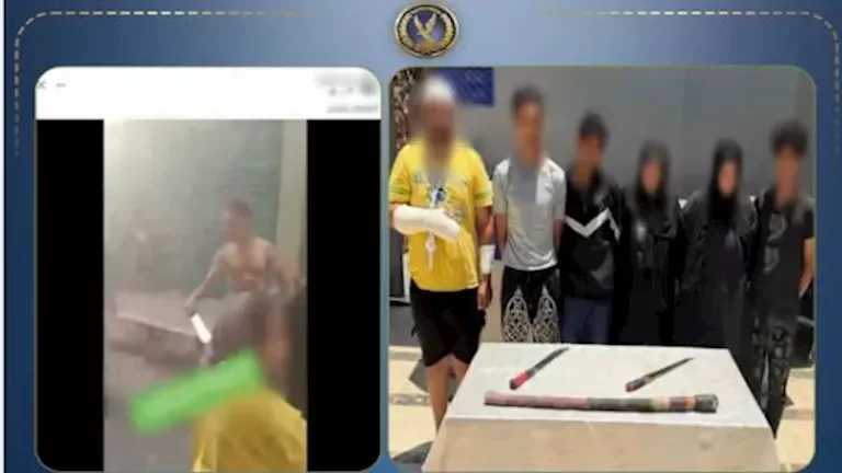 إصابة 4 أشخاص في معركة بالأسلحة البيضاء بسبب لهو الأطفال في البساتين
