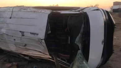 إصابة 9 أشخاص جراء انقلاب ميكروباص أمام سجن أبو زعبل