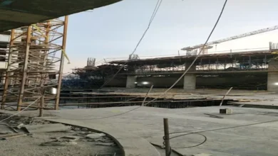 إصابة شخصين جراء انهيار جزئي في مشروع قيد الإنشاء بالتجمع الخامس
