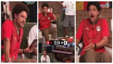 إعلامي أمريكي يدعم المنتخب المصري أمام بلجيكا في بث مباشر