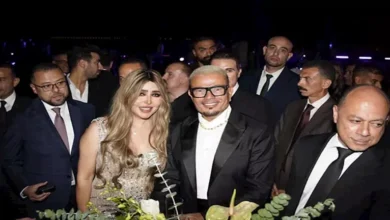 إيمان أبو طالب تتألق في زفاف ابنة شقيق عماد زيادة بحضور عمرو دياب