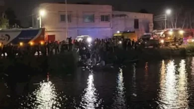 استنفار أمني بعد سقوط سيارة ربع نقل في ترعة المريوطية