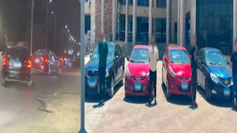 الأمن يضبط أصحاب سيارات الاستعراض خلال موكب زفاف في الغربية
