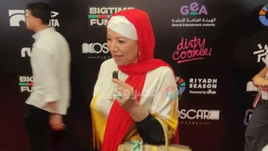بالصور.. انتصار بالحجاب تتألق في العرض الخاص لفيلم "صقر وكناريا"