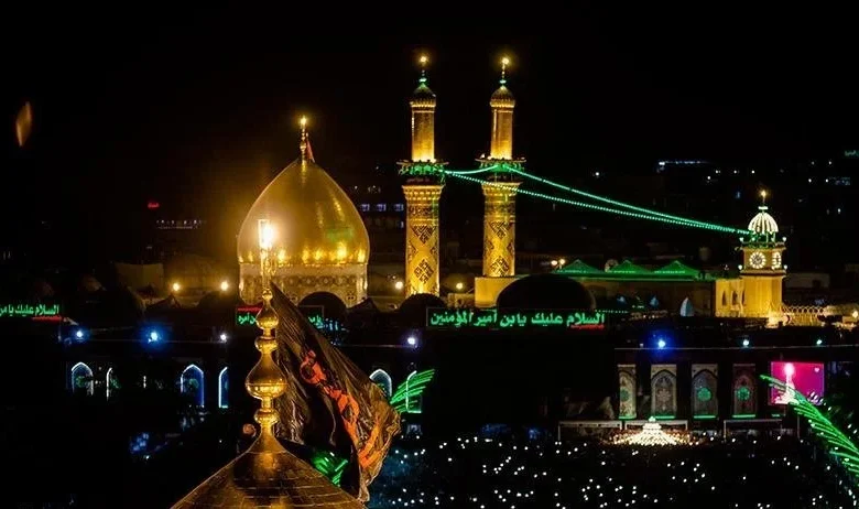 بدء مراسم استبدال الرايات في كربلاء بمناسبة شهر محرم الحرام