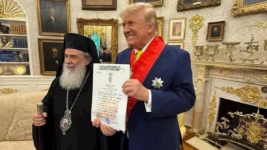 بطريرك القدس يبرز لترامب ضرورة حماية حرية العبادة في المدينة المقدسة