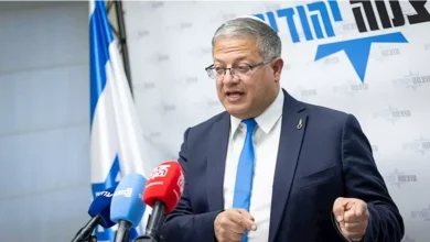 "بن غفير يدعو لرد عسكري مضاعف على حزب الله لكل مسيرة صاروخ"