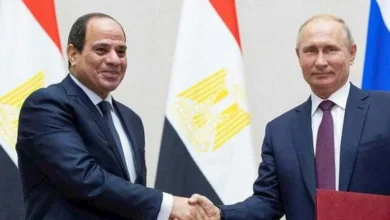 بوتين يشكر الرئيس السيسي ويصفه بالصديق في رسالة رسمية