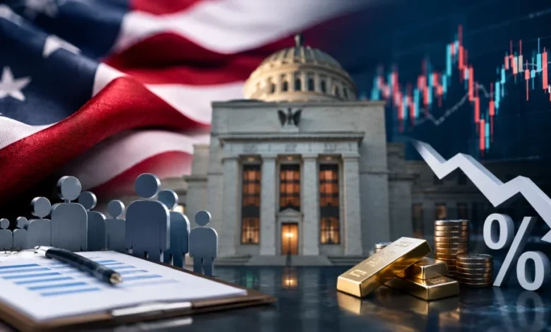 بيانات التوظيف الأميركية تؤثر على توقعات الفائدة وتضغط على أسعار الذهب