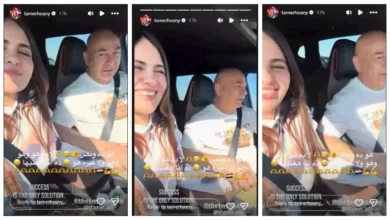 تامر حسني يعيد نشر فيديو حسام حسن وزوجته يغنيان "هو ده بقى"
