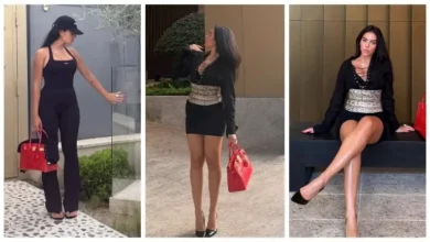 جورجينا تتألق بفستان أسود جريء خلال تجوالها في ميامي على السوشيال ميديا