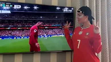 جورجينا تحتفل بأهداف رونالدو في كأس العالم بقميص البرتغال