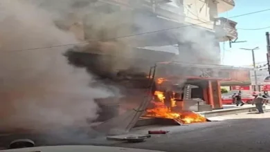 حريق في مطعم شهير بميدان سانت فاتيما يستدعي تدخل 3 سيارات إطفاء