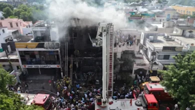 حريق كبير في مبنى تجاري بالهند يسفر عن وفاة 14 شخصًا
