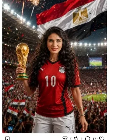 دينا تؤازر منتخب مصر في مواجهة بلجيكا: "كلنا وراكم يا رجالة"