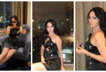 ركين سعد تتألق بفستان أسود أنيق في شنجهاي وتجذب الأنظار