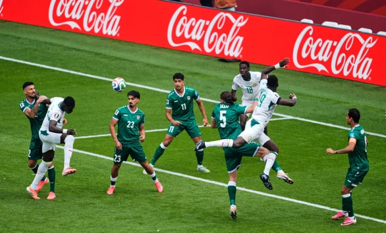 صدمتان مبكرتان للعراق خلال الدقائق العشر الأولى من مباراته أمام السنغال