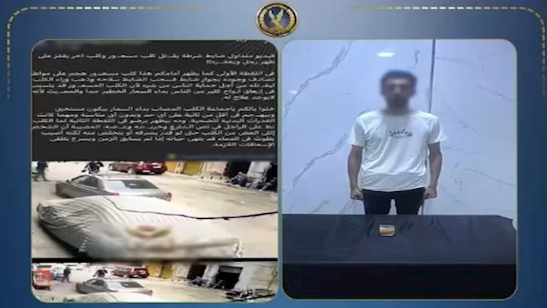 ضبط موظف انتحل صفة ضابط وهدد سيدة في البدرشين بسبب الكلاب الضالة