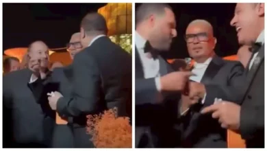 عمرو دياب ونادية الجندي يتألقان في ألبوم صور حفل زفاف ابنة عماد زيادة