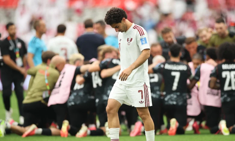 قطر تحقق إنجازًا تاريخيًا بتسجيل 3 ضربات في كأس العالم 1 قطر تحقق إنجازًا تاريخيًا بتسجيل 3 ضربات في كأس العالم