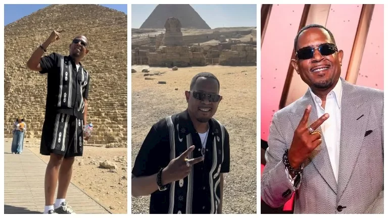 مارتن لورانس يشارك رسالة مؤثرة للمصريين بعد زيارته للأهرامات وأبو الهول