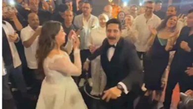 مصطفى منصور وهايدي رفعت يتألقان في حفل زفافهما.. اكتشف الصور
