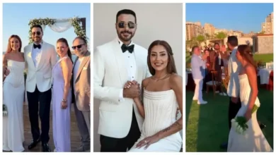 مي عز الدين تتألق في حفل زفاف أحمد السعدني الأول من نوعه