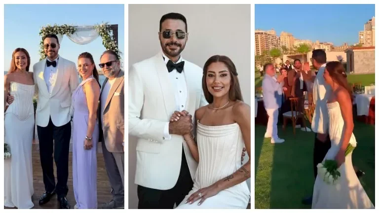 مي عز الدين تتألق في حفل زفاف أحمد السعدني الأول من نوعه