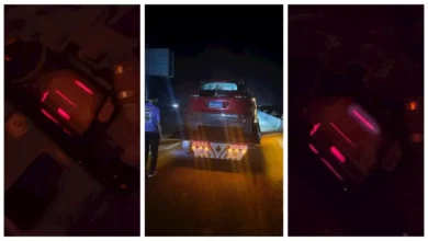 نجاة نهال عنبر من حادث مروع على طريق الساحل: "العربية كانت هتولع بيا"