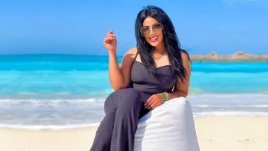 نرمين ماهر تتألق في أحدث ظهور لها بالساحل الشمالي بالصور