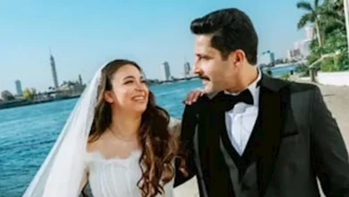 هايدي رفعت تعبر عن سعادتها بعد زواجها من مصطفى منصور - صور