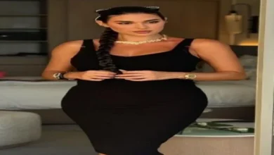 ياسمين صبري تتألق بفستان أسود صيفي أنيق يعكس أنوثتها وجاذبيتها